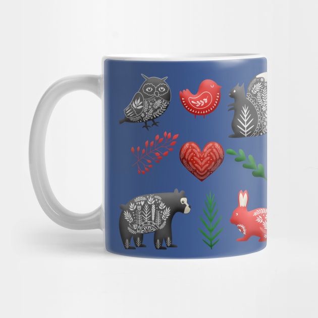 Merry Christmas Winter Animals by holidaystore